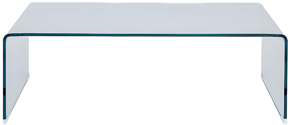 Vente-unique Salontafel ALONZO met Gebogen Gehard Glas
