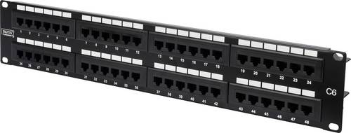 Digitus DN-91648U 48 Port Netzwerk-Patchpanel 483 mm (19") CAT 6 2 HE Unbestückt