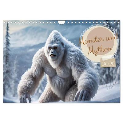 Monster & Mythen (Wandkalender 2026 DIN A4 quer), CALVENDO Monatskalender