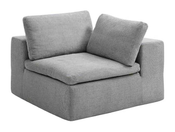Vente-unique - Sessel mit gerader Rückenlehne 1 Person Cortoline - Stoff