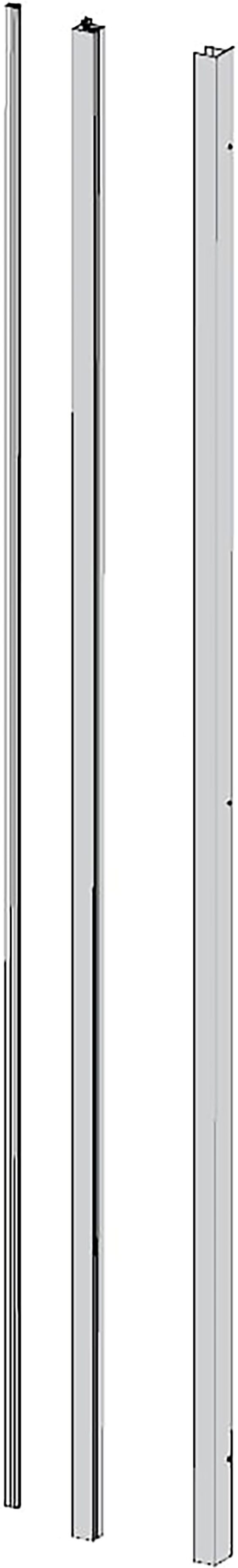 Tecnomat KIT PROFILI LIFE PER PORTA SCORREVOLE IN NICCHIA H 200 cm IN ARGENTO LUCIDO