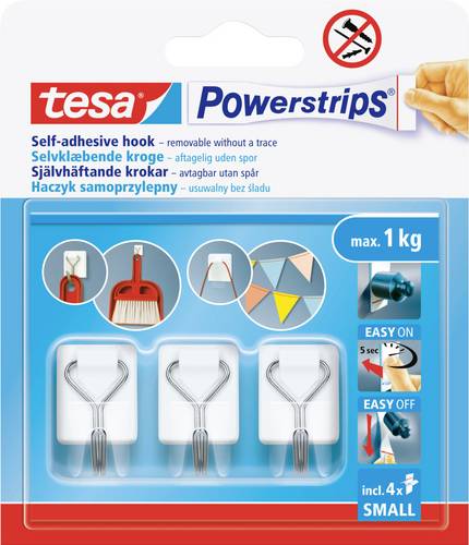 Tesa tesa Powerstrips Draht-Haken S Weiß Inhalt: 1St.