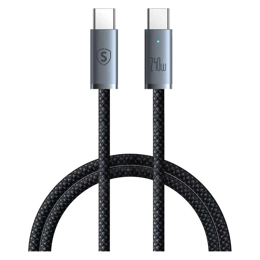 SIGN SiGN USB-C-zu-USB-C-Kabel 240 W, 2 m - Grau (2 m, 240 W) (SN-CC240-2M)