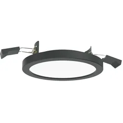 LightMe Einbauleuchte AQUA PLANO, IP44, Ø 14.7cm, inkl. GX53 Diffusor, 8W 2700/4000K (CCT Switch) 650lm 110°, schwarz LM85669
