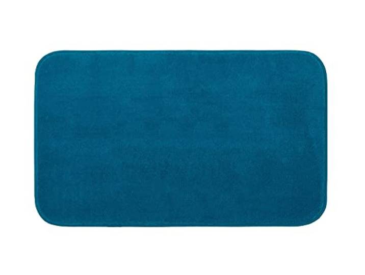 Gözze - Premium Rutschfester Badteppich, RIO, 100% Microfaser, 70 x 120 cm - Petrol