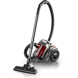 CLEANmaxx Zyklon-Staubsauger 800W schwarz/rot