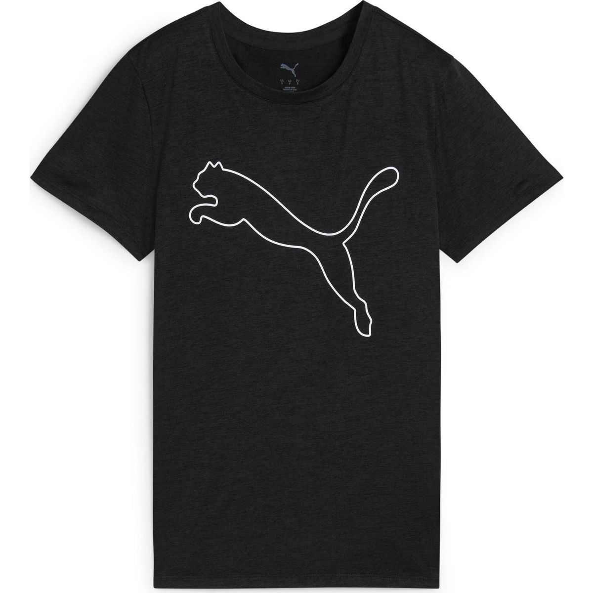Puma W TAD Essential Heather Logo Tee puma black heather (01) S 525893-01-S