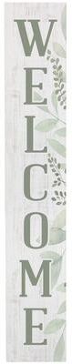 Sincere Surroundings Weatherproof Porch Board Welcome Leaves