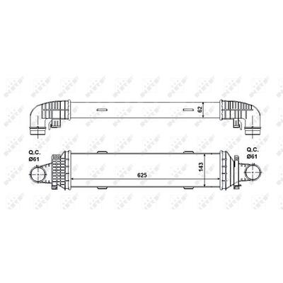NRF Ladeluftkühler 30504 für Mercedes