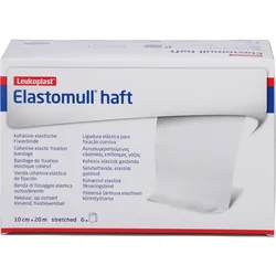 Elastomull 10cmx20M Haft Weiß 6 ST