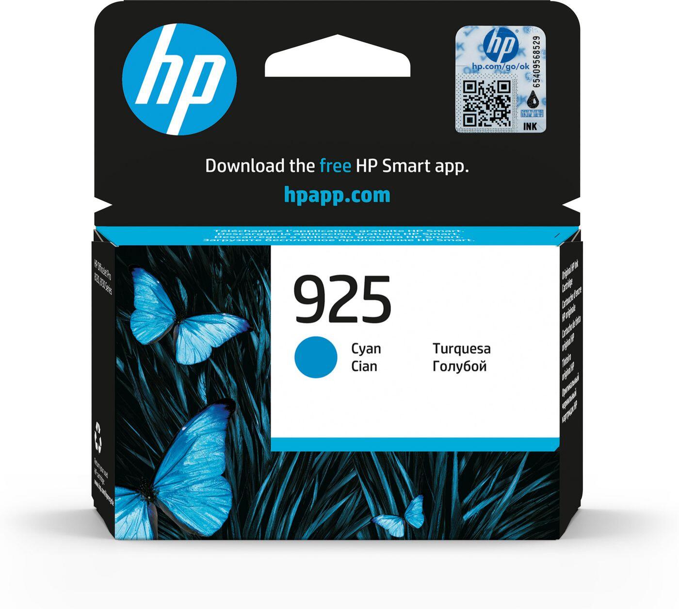 HP Inc. HP Original 925 Druckerpatrone - cyan (4K0V6PE)
