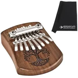 Meinl Sonic Energy KL801TOL Mini Kalimba mit Tuch (Klavier), Perkussion, Schwarz