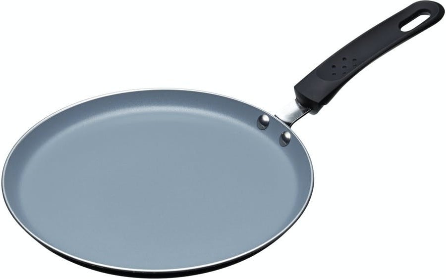 MasterClass Kitchencraft Pannenkoekenpan en Omeletpan, 24 cm, Keramisch aluminium met antiaanbaklaag, geschikt voor inductie