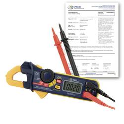 PCE Instruments PCE-DC2-ICA Stromzange kalibriert (ISO) digital inkl. Prüfkabel CAT III 600 V, CAT IV 300 V Anzeige (Counts): 2999
