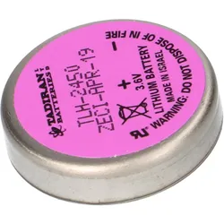 Tadiran TLH-2450/P 3,6V 0,55Ah 1/10C / 2450 Li-SOCl2 Hochtemperatur – 2 Printpins +/-