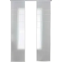 SCHIEBEVORHANG 2ER SET »Leipzig« HxB 245x60 cm Natur