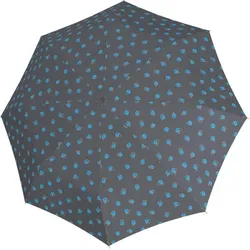 Regenschirm Hit Long, automatisch, gepunktet, grau