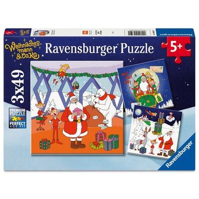 Kinderpuzzle 3x49 Teile - Weihnachtsmann & Co.KG - Weihnachtsmann & Co. KG