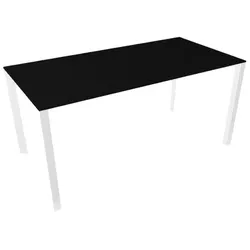 Profilo Konferenztisch 80x160 cm Laminierte Platte Schwarz