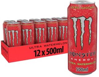 Monster Cable Ultra Watermelon 500 ml 12 Unds Melancia