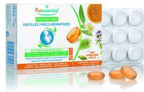 Puressentiel Respiratoire Pastilles 3 Miels Aromatiques 18 pastilhas