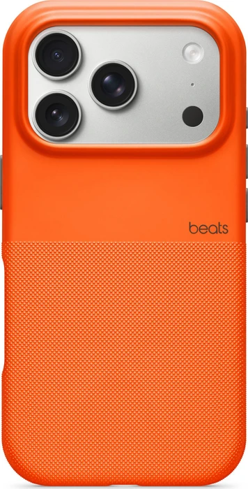 Apple Robuste Beats-Hülle für iPhone 17 Pro mit MagSafe und Kamerasteuerung Sierra Orange