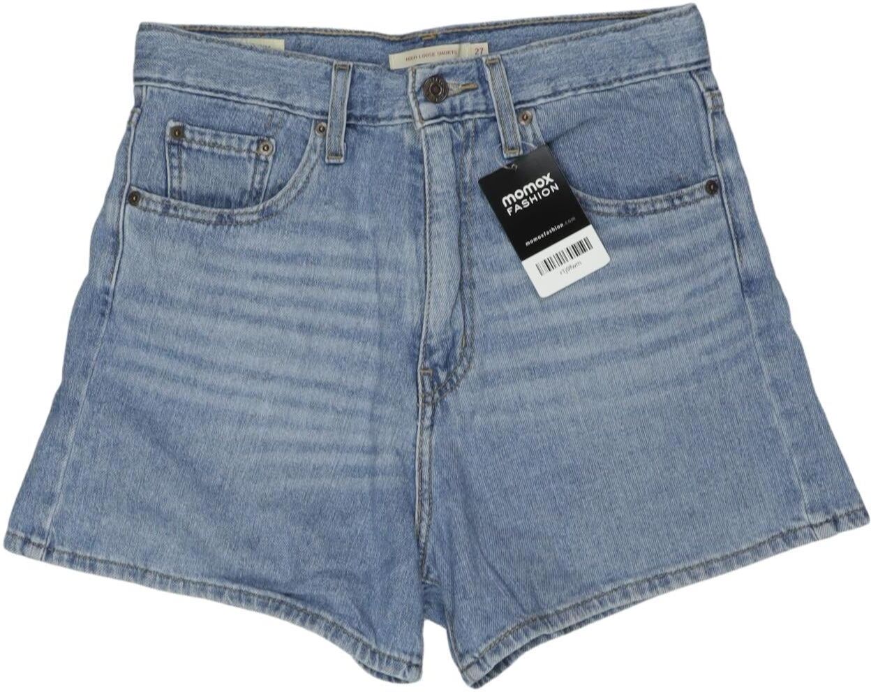 Levis Damen Shorts, Blau, Gr. W27, Baumwolle / Hanf - Second Hand