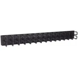Intertech Kabelführungsring, Serverschrank Zubehör, Schwarz