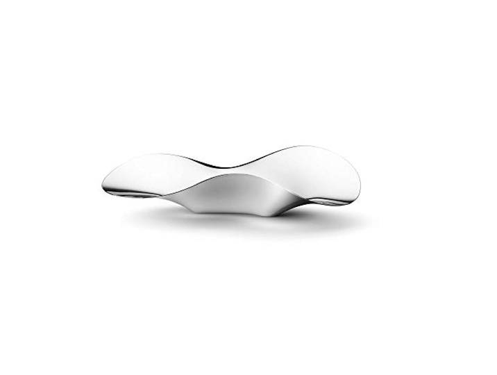 Georg Jensen GJ 107519 Genuss-Erdbeer-Tablett, Edelstahl, stainless steel, 9,9 x 27,5 x 43,2 cm