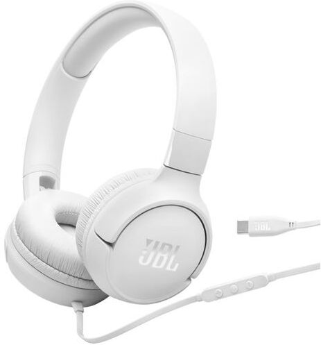 Auscultadores com Fio USB-C JBL Tune 520C - Branco
