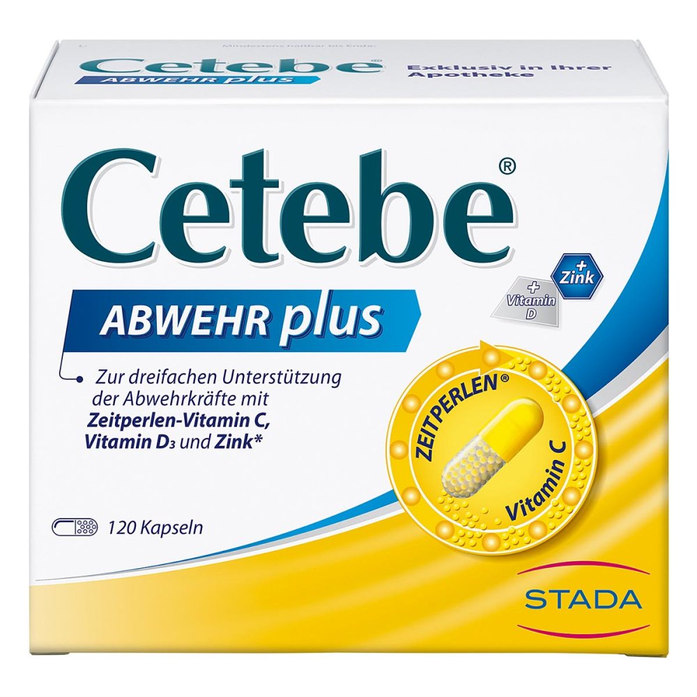 STADA Consumer Health Deutschland GmbH CETEBE Abwehr plus mit Vitamin C, D und Zink 02415254