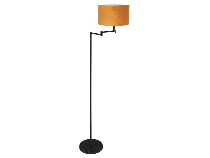 Lampadaire - noir - Bella - métal textile - Ø 45cm - E27 - 3887ZW - Mexlite