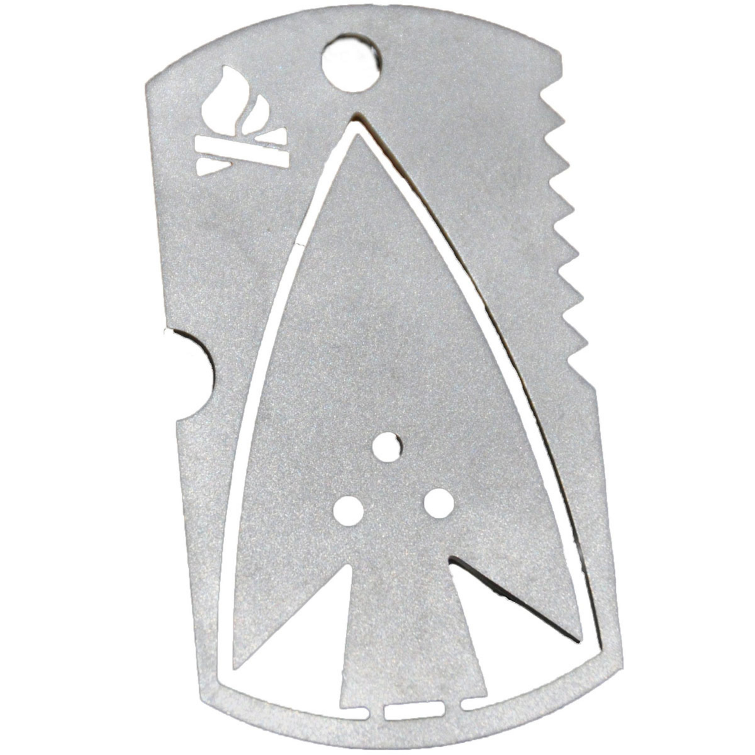 Bushcraft Essentials Survival Dog Tag Anhänger Schlüsselanhänger silber
