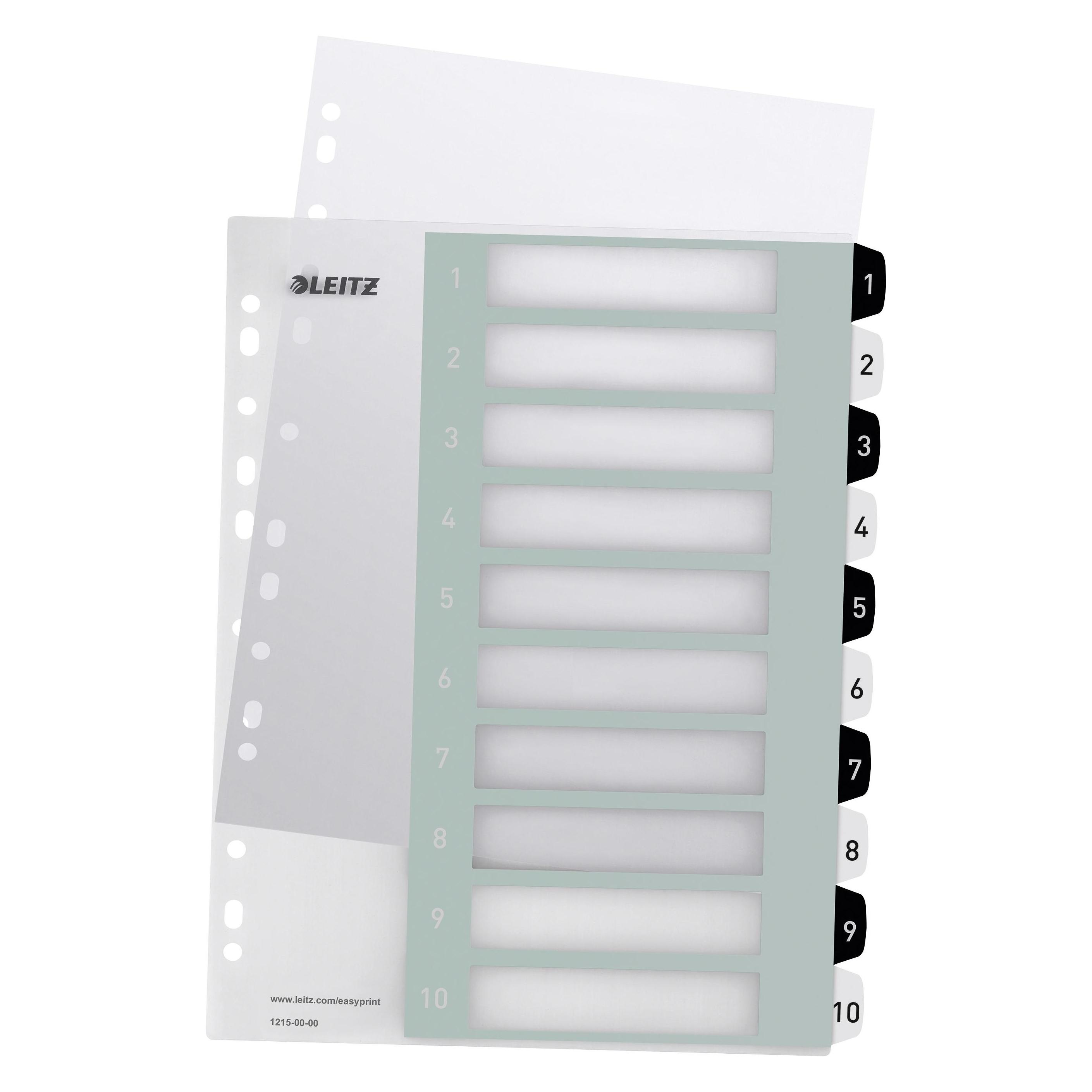 Leitz WOW - Kunststoff-Register (1215-00-00)