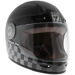 Helstons, Motorradhelm, Course Carbon Black Full Face Helmet - Maat S - Helm (S)