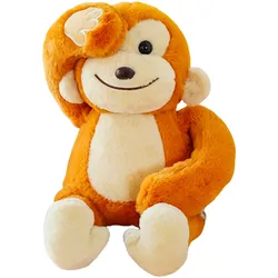 Plüsch Maskottchen Kuscheltier Affe mit Magneten Braun 23cm