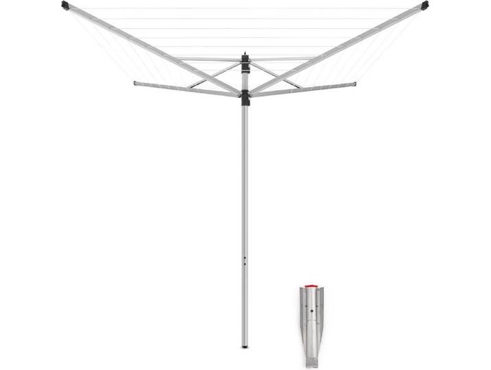Brabantia Lift-O-Matic Droogmolen - 40 m - met Metalen Grondanker - Metallic Grey