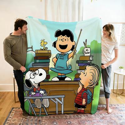 Shop Station Kawaii Snoopy Blanket Soft Flannel Kids Throw Blanket For Sofa, Bed & Cozy Gifts c 27x39in