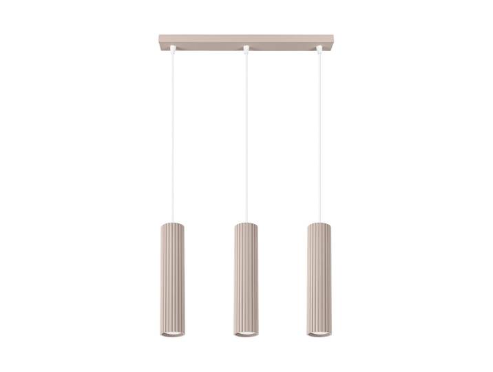 Design Pendellampe „Karbon“ 3-flammig (linear) Taupe Sollux Lighting