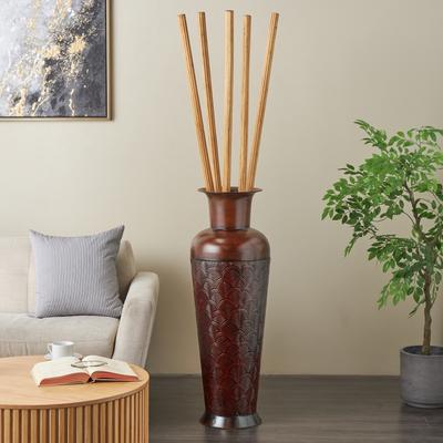 ARCILLA ELEMENTAL Brown Bamboo Wood Tall Sticks Home Decor Natural Foliage (Set of 5)