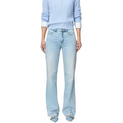 MAC Dream Wide Leg Jeans in Hellblau-D36 / L32