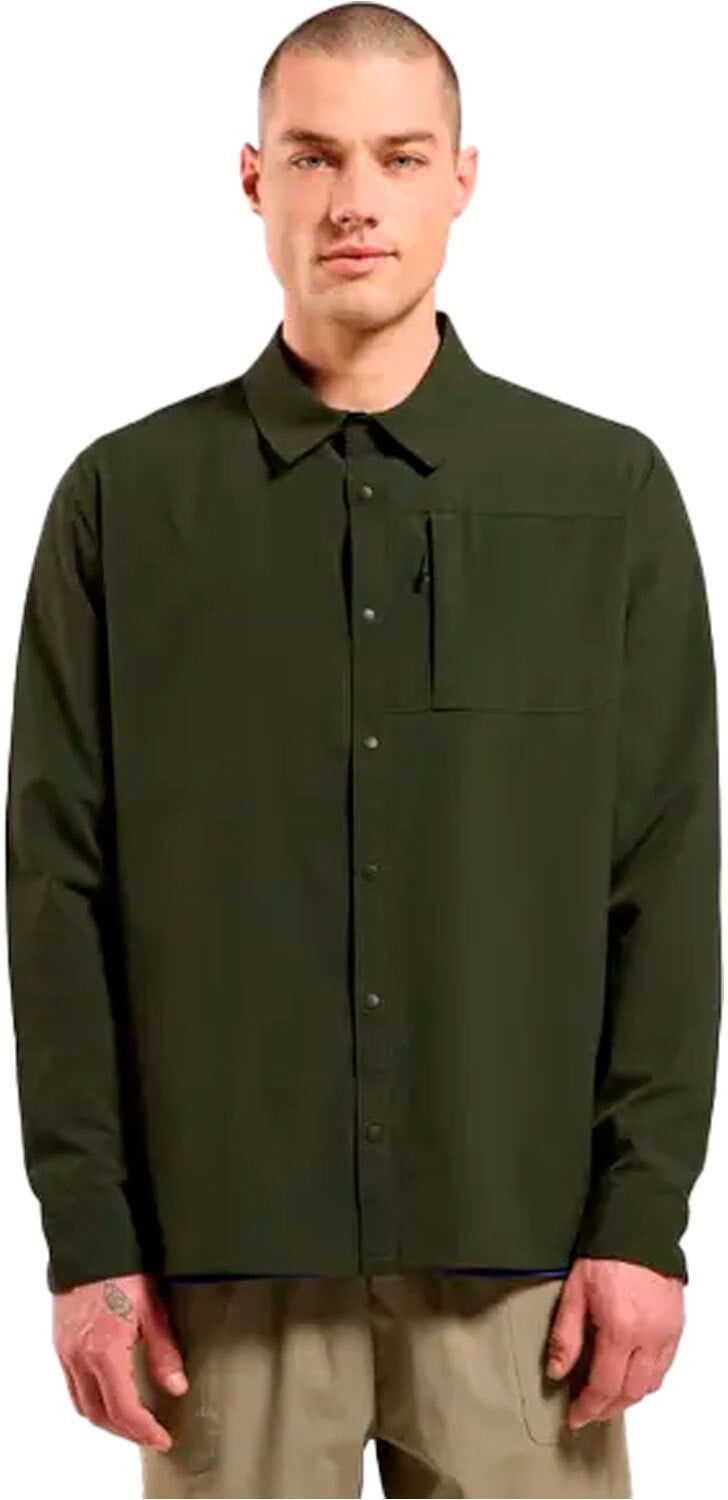 Odlo essential camisa montaña manga larga hombre Verde (L)