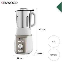 Kenwood SoupEasy+ CBL30.000CP, Standmixer, Weiss, Grau