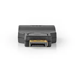 Nedis Displayport-Adapter - DisplayPort Stecker - VGA Buchse - 1080p - Vergoldet - Gerade - Rund - ABS - Anthrazit - Box