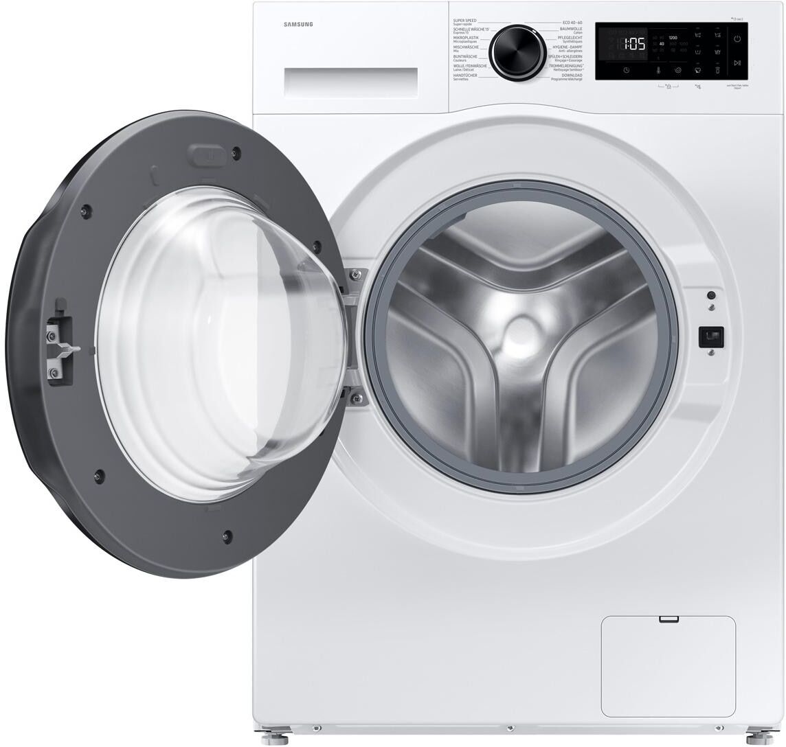 Samsung Waschmaschine "WW5100 Slim Links", Energieeffizienz: A, weiß, B:60cm H:85cm T:51cm, Waschmaschinen, Frontloader mit 8 kg Ladekapazität, Waschmaschine weiß Einheitsgröße