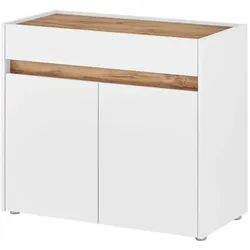 Sideboard   , weiß , Maße (cm): B: 80 H: 70