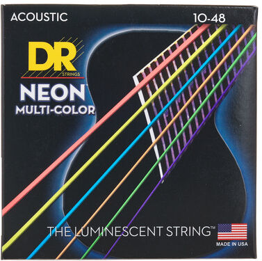 DR Strings Neon Multi NMCA-10