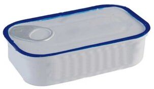 Antistress sardine box in poliuretano blu 34g Personalizzate o neutre