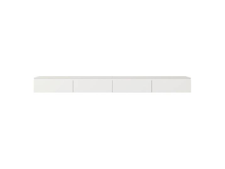 Selsey Tv-Lowboard Bemmi hängend Weiß 300/30/30 cm, Holzwerkstoff, 4 Fächer, Rechteckig, 300x28.4x31.8 cm, Wohnzimmer, TV Möbel, Lowboards, Lowboards stehend