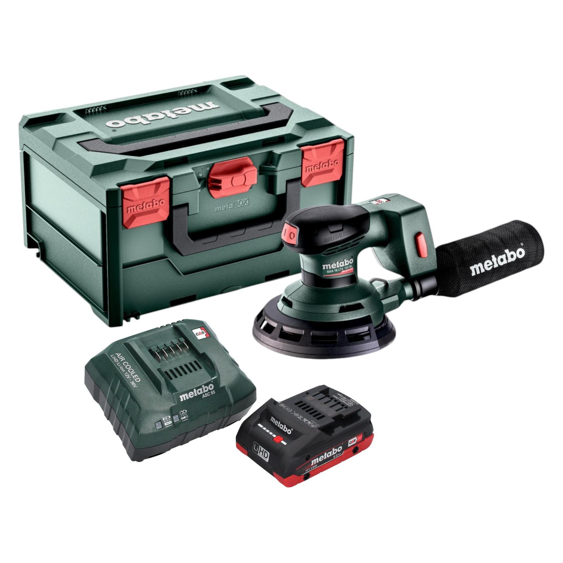Metabo SXA 18 LTX 150 BL Akku Exzenterschleifer 18 V 150 mm Brushless + 1x LiHD Akku 4,0 Ah + (Exzenterschleifer) (56447984)